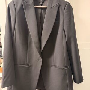 Express Black Sport Coat Sleek Tailored Blazer